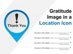 Gratitude Image In A Location Icon