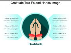 Gratitude two folded hands image