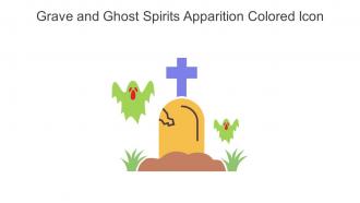 Grave And Ghost Spirits Apparition Colored Icon In Powerpoint Pptx Png And Editable Eps Format