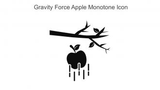 Gravity Force Apple Monotone Icon In Powerpoint Pptx Png And Editable Eps Format