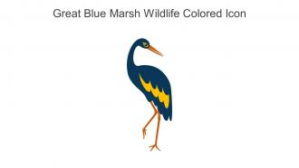 Great Blue Marsh Wildlife Colored Icon In Powerpoint Pptx Png And Editable Eps Format