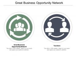 Great business opportunity network ppt powerpoint presentation infographic template introduction cpb