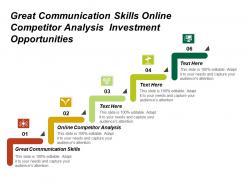 Great communication skills online competitor analysis investment opportunities