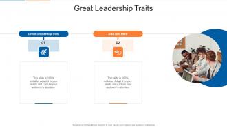 Great Leadership Traits In Powerpoint And Google Slides Cpb