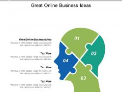 Great online business ideas ppt powerpoint presentation portfolio visuals cpb