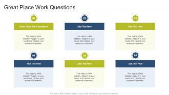 Great Place Work Questions In Powerpoint And Google Slides Cpb