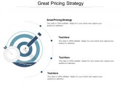 Great pricing strategy ppt powerpoint presentation icon slideshow cpb