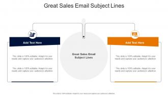 Great Sales Email Subject Lines In Powerpoint And Google Slides Cpb