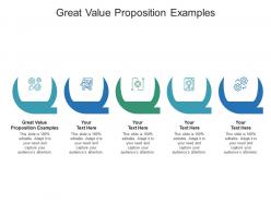 Great value proposition examples ppt powerpoint presentation summary themes cpb
