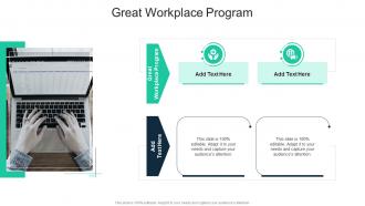 Great Workplace Program In Powerpoint And Google Slides Cpb