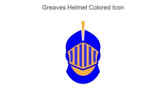 Greaves Helmet Colored Icon In Powerpoint Pptx Png And Editable Eps Format