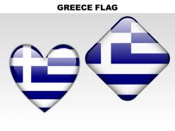 Greece country powerpoint flags