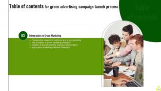 Green Advertising Campaign Launch Process MKT CD V Image Captivating