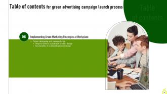 Green Advertising Campaign Launch Process MKT CD V Pre-designed Captivating