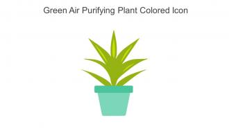 Green Air Purifying Plant Colored Icon In Powerpoint Pptx Png And Editable Eps Format