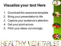 Green and fresh vegetables health powerpoint templates and powerpoint backgrounds 0311