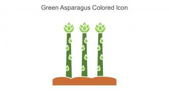 Green Asparagus Colored Icon In Powerpoint Pptx Png And Editable Eps Format