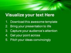 Green background powerpoint templates and powerpoint backgrounds 0611