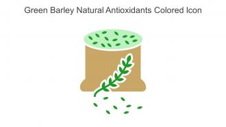 Green Barley Natural Antioxidants Colored Icon In Powerpoint Pptx Png And Editable Eps Format