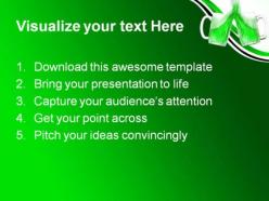 Green beer glasses food powerpoint templates and powerpoint backgrounds 0611