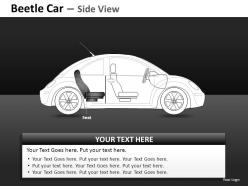 Green beetle car side view powerpoint presentation slides db