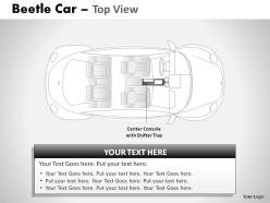 Green beetle car top view powerpoint presentation slides