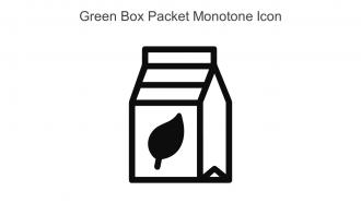 Green Box Packet Monotone Icon In Powerpoint Pptx Png And Editable Eps Format