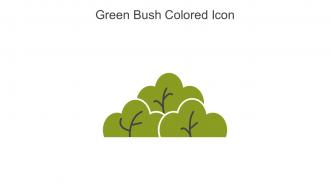 Green Bush Colored Icon In Powerpoint Pptx Png And Editable Eps Format