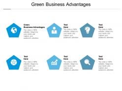 Green business advantages ppt powerpoint presentation gallery introduction cpb