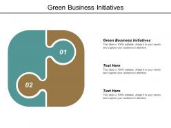 Green business initiatives ppt powerpoint presentation model guide cpb