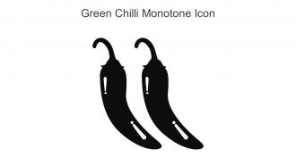 Green Chilli Monotone Icon In Powerpoint Pptx Png And Editable Eps Format