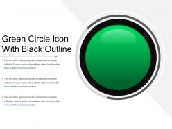 Green circle icon with black outline
