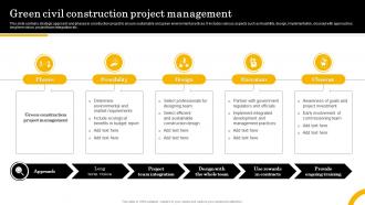 Green Civil Construction Project Management