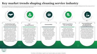 Green Cleaning Business Plan Key Market Trends Shaping Cleaning Service Industry BP SS