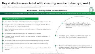 Green Cleaning Business Plan Key Statistics Associated With Cleaning Service Industry BP SS Professional Idea