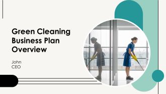 Green Cleaning Business Plan Overview PPT Graphics AT