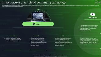 Green Cloud Computing Powerpoint Presentation Slides Professional Best