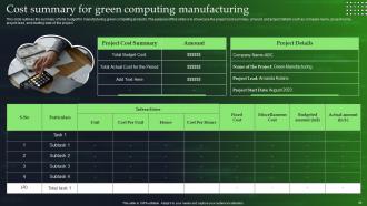 Green Cloud Computing Powerpoint Presentation Slides Captivating Good