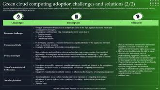 Green Cloud Computing Powerpoint Presentation Slides Good Unique