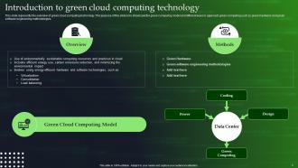 Green Cloud Computing V2 Powerpoint Presentation Slides Interactive Multipurpose