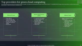 Green Cloud Computing V2 Powerpoint Presentation Slides Idea Attractive