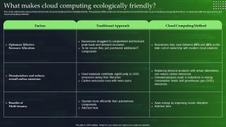 Green Cloud Computing V2 What Makes Cloud Computing Ecologically Friendly