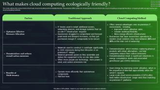 Green Cloud Computing What Makes Cloud Computing Ecologically Friendly Ppt Demonstration