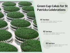 Green cup cakes for st patricks celebrations