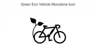 Green Eco Vehicle Monotone Icon In Powerpoint Pptx Png And Editable Eps Format