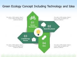 Green ecology concept including technology and idea