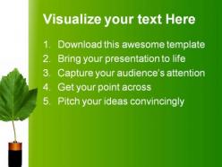 Green energy environment powerpoint templates and powerpoint backgrounds 0511