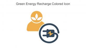 Green Energy Recharge Colored Icon In Powerpoint Pptx Png And Editable Eps Format