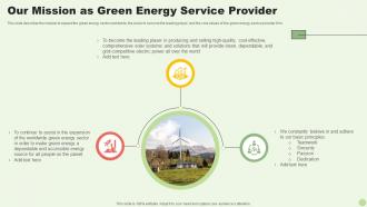 Green Energy Resources Our Mission As Green Energy Service Provider