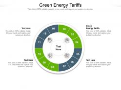 Green energy tariffs ppt powerpoint infographic template infographic template cpb